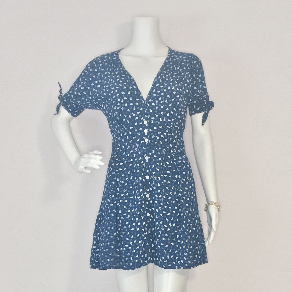 Faithfull the Brand Floral Button Up Mini Dress